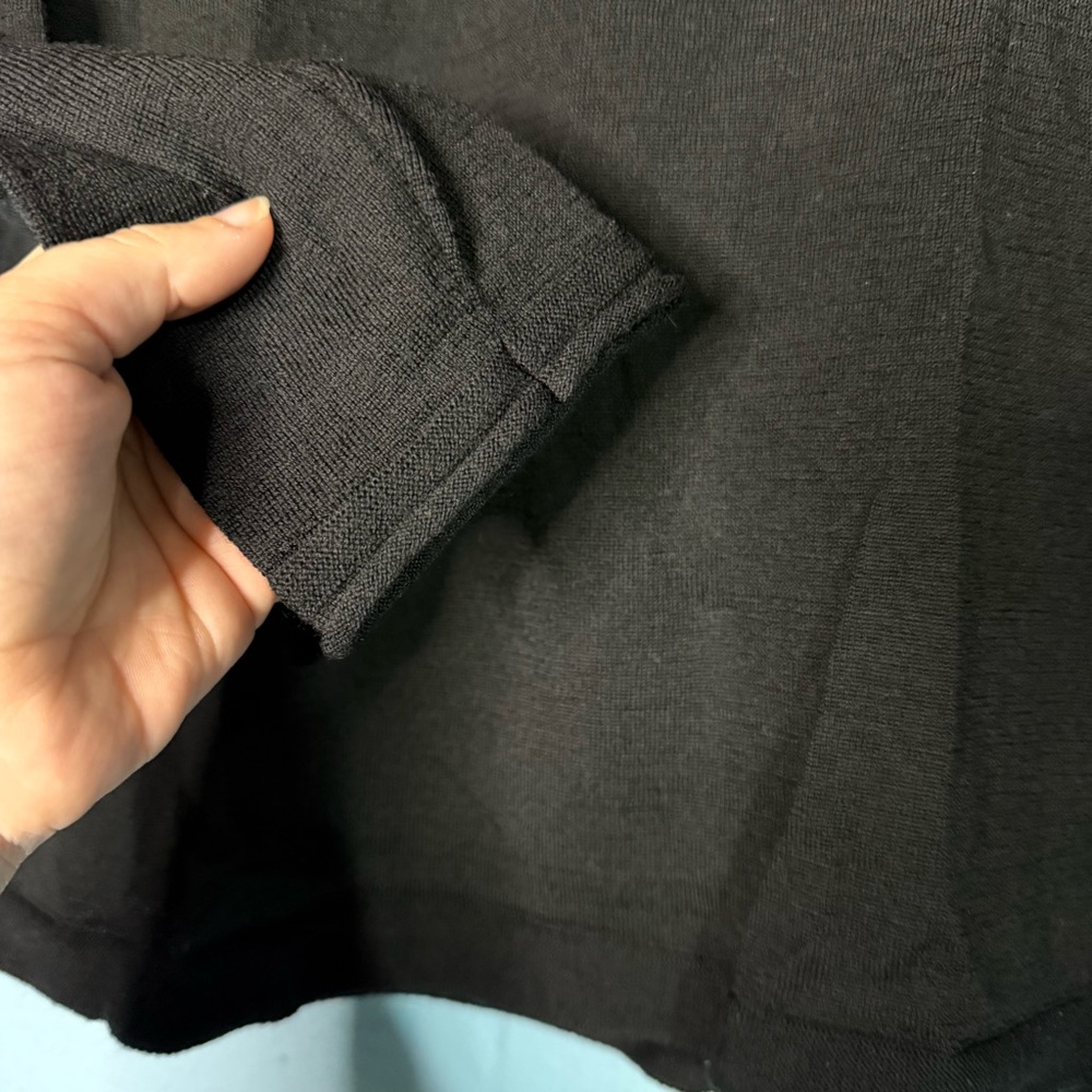 Banana Republic Black Merino Wool Turtleneck - Picture 3 of 4